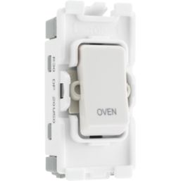 British General Nexus 800 Grid 20A Grid DP Oven Switch White