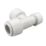 FloPlast FloFit+ Plastic Push-Fit Reducing Tee 28mm x 22mm x 28mm