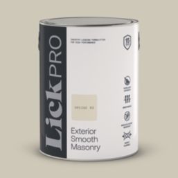 LickPro 5Ltr Smooth Greige 02 Masonry Paint