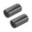 Deta TTE Conduit Couplers 25mm Black 2 Pack