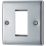 British General Nexus Metal 1-Module Modular Faceplate Polished Chrome