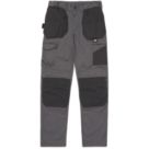 CAT Essential Knee Pocket Stretch Holster Work Trousers Grey 42" W 30" L