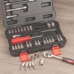 Forge Steel  1/4" Drive Socket Set 38 Pieces