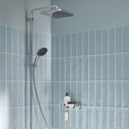 Grohe Vitalio Comfort 250 HP Rear-Fed Exposed Chrome Thermostatic Shower System with Bath Outlet