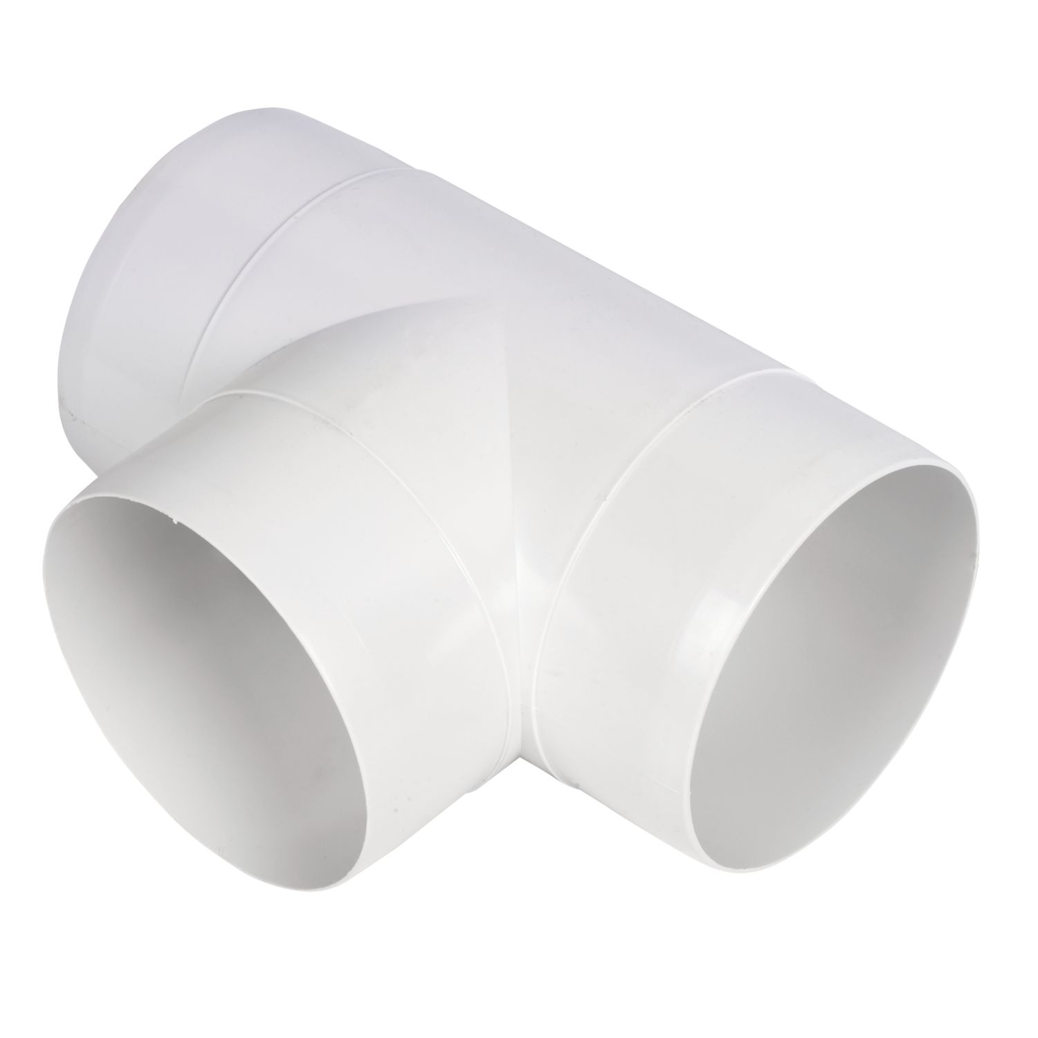 Manrose Circular T Piece White 100mm (77712)