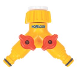 Hozelock Dual Tap Connector 1/2-3/4" Triple-End Female Dual Tap Connector