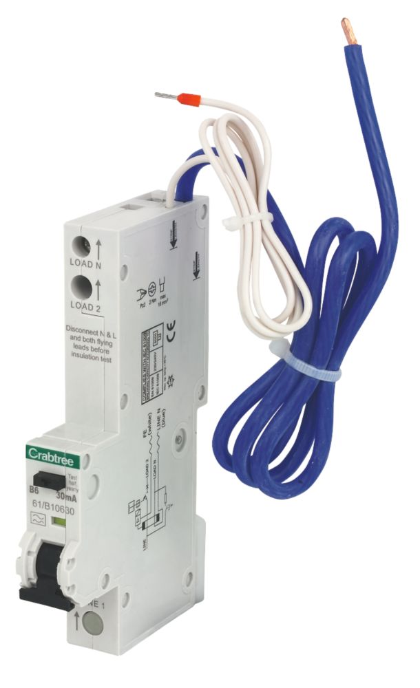 Crabtree Starbreaker 6A 30mA SP Type B  RCBO