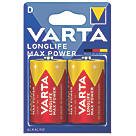 Varta Longlife Max Power D Batteries 2 Pack