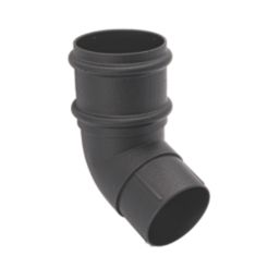 FloPlast Cast Iron Effect 112° Round Offset Bend Black 68mm