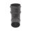 FloPlast Cast Iron Effect 112° Round Offset Bend Black 68mm