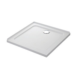 Mira Flight Safe Square Shower Tray with Upstands White 800mm x 800mm x 40mm