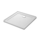 Mira Flight Safe Square Shower Tray with 2 Upstands White 800mm x 800mm x 40mm