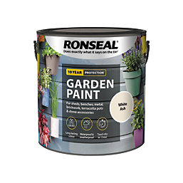 Ronseal Garden Paint Matt White Ash 2.5Ltr