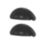 Essentials Chervil Cup Pull Handles Matt Black 94mm 2 Pieces