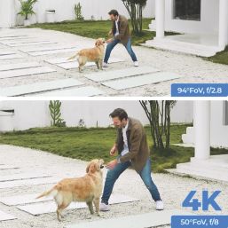 Reolink E560P PoE or Mains-Powered White Wired 4K Indoor & Outdoor Cylinder Pan & Tilt Camera