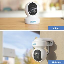 Reolink E560P PoE or Mains-Powered White Wired 4K Indoor & Outdoor Cylinder Pan & Tilt Camera