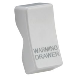 Knightsbridge 'WARMING DRAWER' Switch Cover White