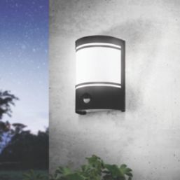 Eglo Cerno Outdoor Wall Light With PIR Sensor Black