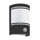 Eglo Cerno Outdoor Wall Light With PIR Sensor Black
