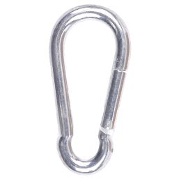 Diall Snap Hooks Zinc-Plated 50mm x  10 Pack