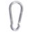 Diall Snap Hooks Zinc-Plated 50mm x  10 Pack