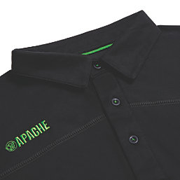 Apache Langley Polo Shirt Black XX Large 48" Chest