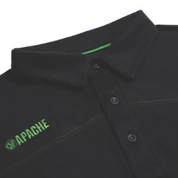 Apache Langley Polo Shirt Black 2X Large 48" Chest