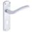 Smith & Locke Corfe Fire Rated Lever Lock Door Handles Pair Satin Chrome