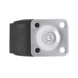 Essentials Twin Wheel Swivel Castor Set 41mm Black 4 Pieces