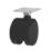 Essentials Twin Wheel Swivel Castor Set 41mm Black 4 Pieces