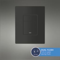 Grohe Solido Matt Black 3-in-1 Toilet Frame 1130mm