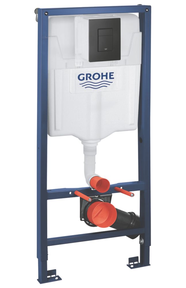 Grohe Solido Matt Black 3-in-1 WC Frame 1130mm