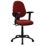 Nautilus Designs Java 300 Medium Back Task/Operator Chair Height Adjustable Arms Wine