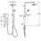 Mira Sport Dual White/Chrome 9.8kW  Electric Shower