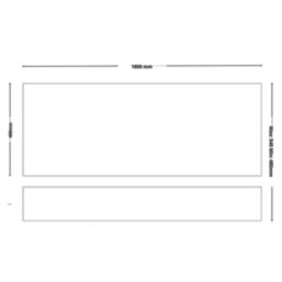 ETAL  PVC Front Bath Panel & Plinth 1800mm White 2 Pack