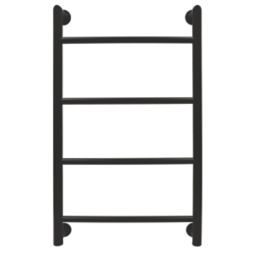 Towelrads 900mm x 530mm 767BTU Black Flat Designer Towel Radiator