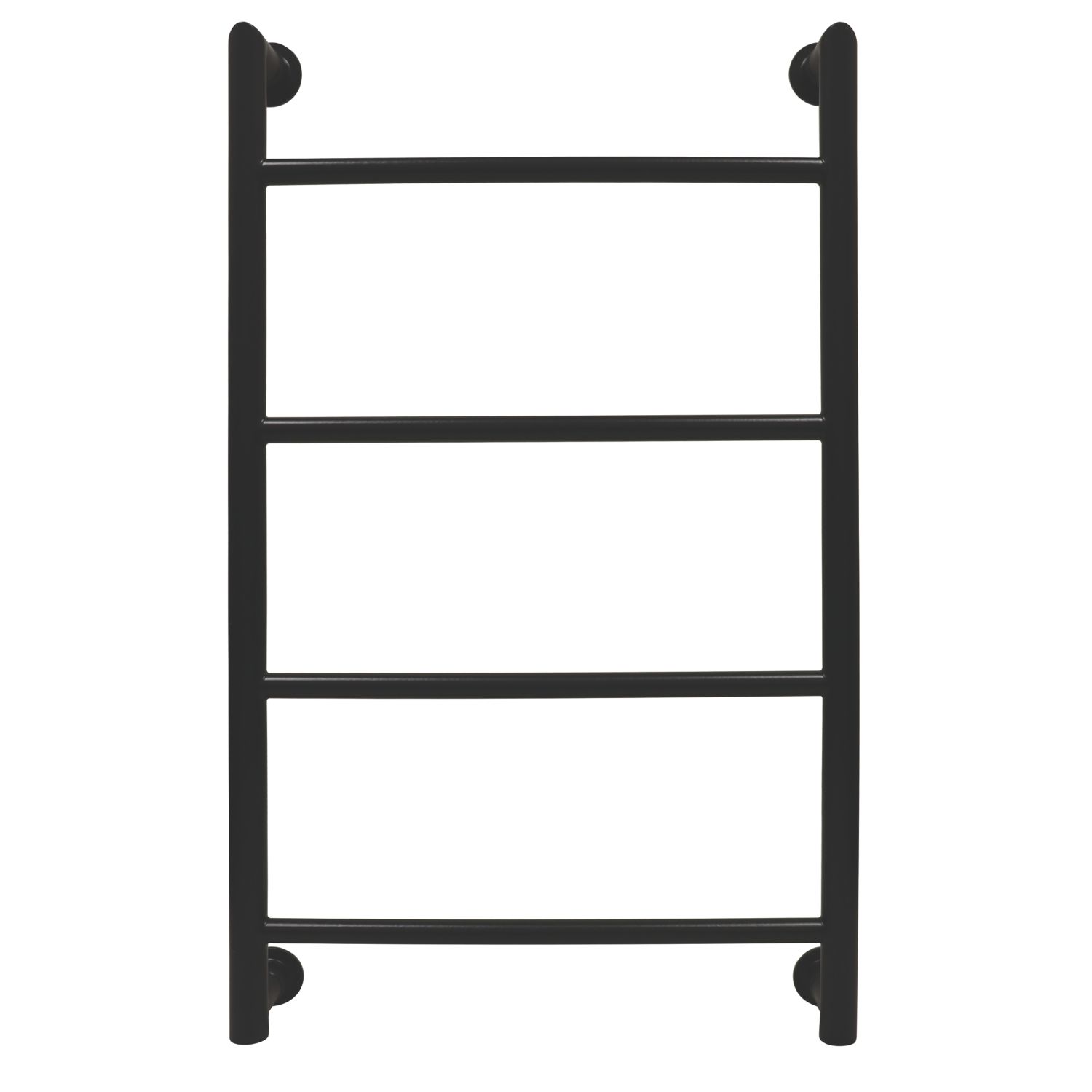 Towelrads 900mm x 530mm 767BTU Black Flat Designer Towel Radiator (777RY)