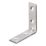 Essentials Corner Brackets Silver 30mm x 30mm x 16mm 4 Pack