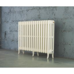 Arroll 660mm x 874mm 3726BTU White Cast Iron 4 Column Radiator