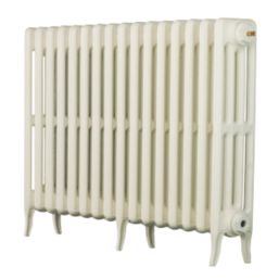 Arroll 660mm x 874mm 3726BTU White Cast Iron 4 Column Radiator