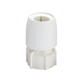 Hep2O Hand-Titan Plastic Push-Fit Straight Tap Connector 15mm x 1/2"