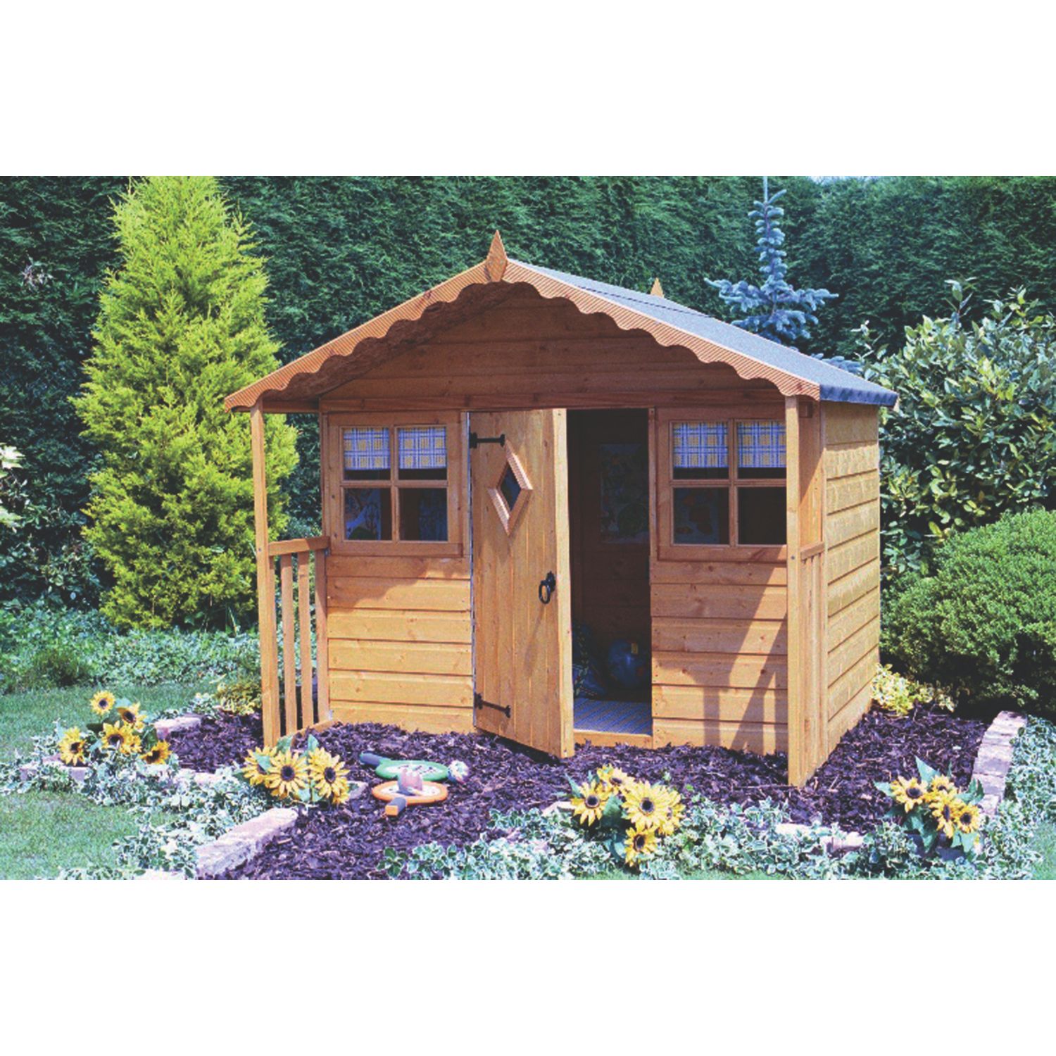 Shire Cubby 4' x 5' 6" (Nominal) Shiplap T&G Timber Playhouse (77861)