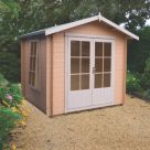 Shire Barnsdale 7' x 7' (Nominal) Apex Timber Log Cabin