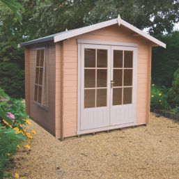 Shire Barnsdale 7' x 7' (Nominal) Apex Timber Log Cabin