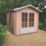 Shire Barnsdale 7' x 7' (Nominal) Apex Timber Log Cabin