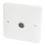 Hager Sollysta WMTVF 1-Gang Coaxial TV Socket White