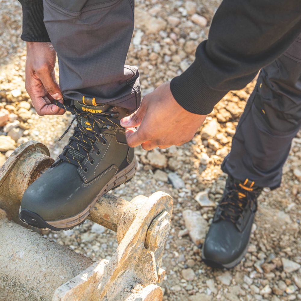 DEWALT Napa Size 9 Olive Safety Boots - Screwfix