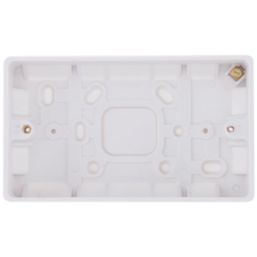 British General  2-Gang Surface Pattress  Box 29mm