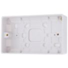 British General  2-Gang Surface Pattress  Box 29mm