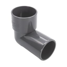 FloPlast Solvent Weld Conversion Bend 90° Anthracite Grey 40mm 5 Pack